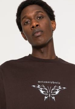 YOURTURN Unisex - T-Shirt Print -Dark Brown -Mode Herenkleding Winkel 02e4d60f13f94c1fafeeb82f0a656834