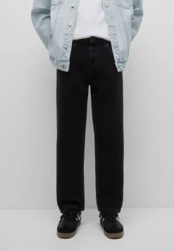 PULL & BEAR Wide - Relaxed Fit Jeans - Black