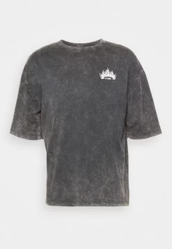 YOURTURN Skull Graphic Tee Unisex - T-Shirt Print - Mottled Black -Mode Herenkleding Winkel 3341a74bddf74d959dffbf4e41605549