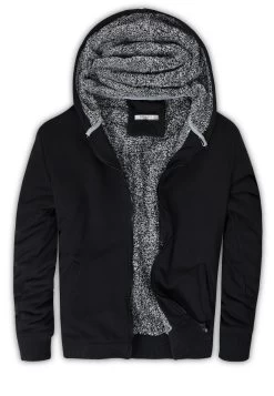 Slim Fit - Hoodie - Black