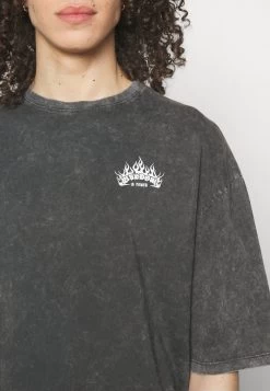 YOURTURN Skull Graphic Tee Unisex - T-Shirt Print - Mottled Black -Mode Herenkleding Winkel 68c8779b8a18425b8935c578b5aa33b5