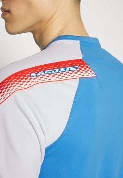 Lacoste Sport Tennis - Sport T-Shirt - Bleu/Blanc -Mode Herenkleding Winkel 6f567707c8694451b77b44daf9ccfe1b