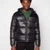 Racer Logo Puffer Jacket - Winterjas - Black
