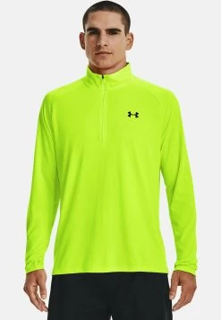 Under Armour Tech 1/2 Zip - Longsleeve - Lime Surge