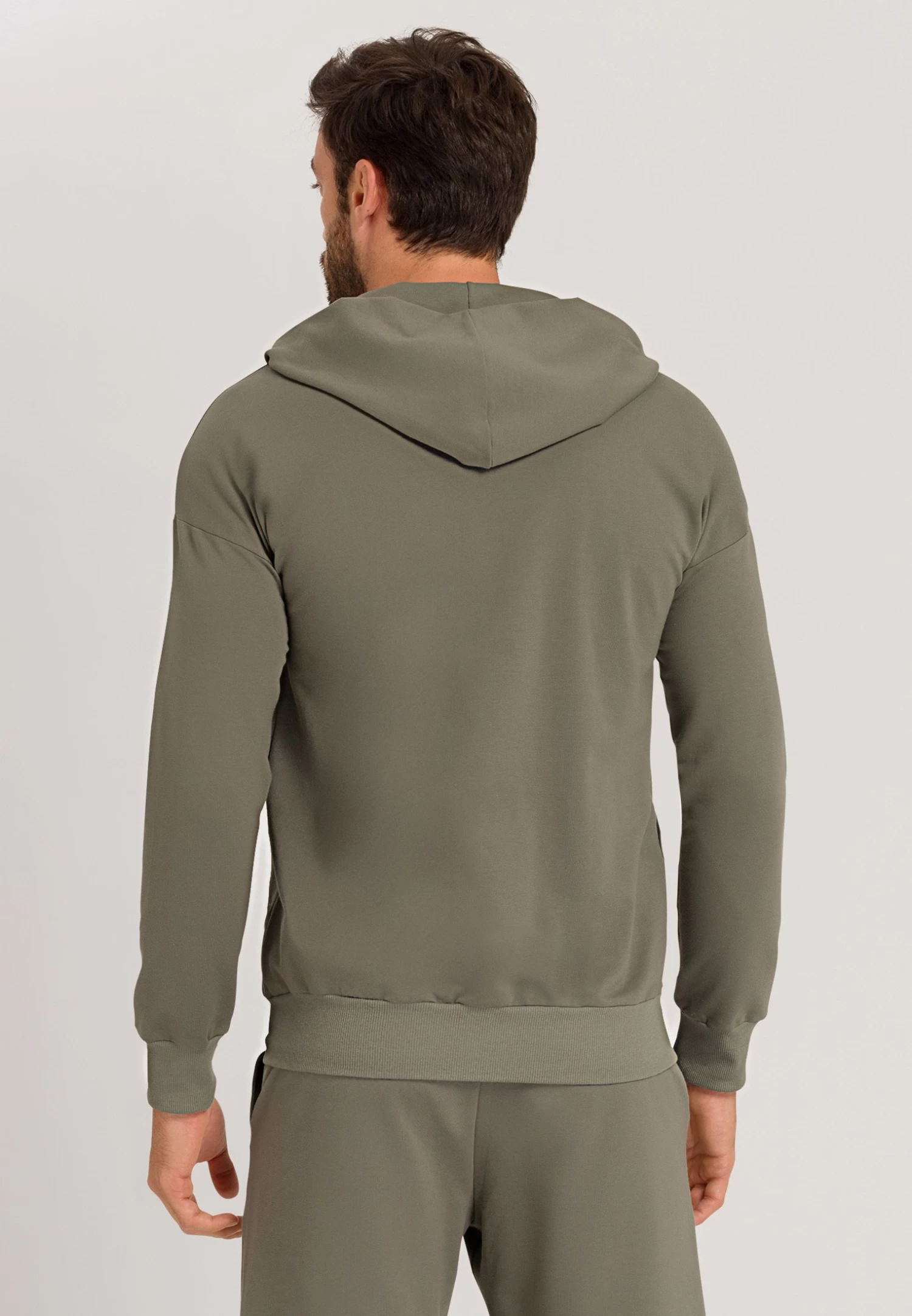 HANRO Natural Living - Sweater Met Rits - Antique Green 3 HANRO Natural Living - Sweater Met Rits - Antique Green - Afbeelding 3