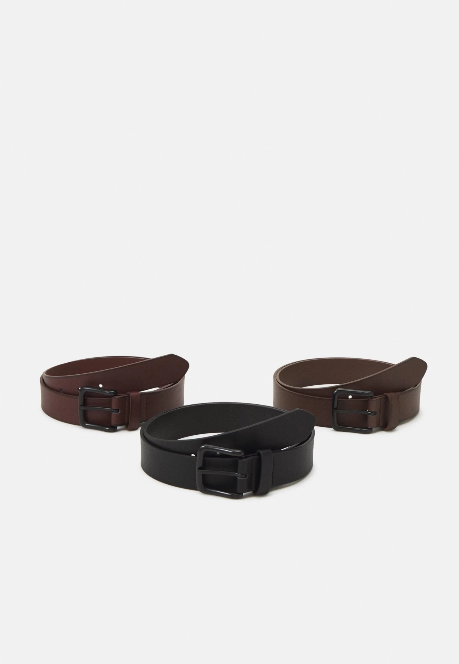 Pier One 3 Pack Unisex - Riem - Black/Brown/Dark Brown 1 Pier One 3 Pack Unisex - Riem - Black/Brown/Dark Brown