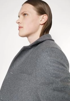 J.Lindeberg Holger Melton Coat - Mantel - Mid Grey Melange -Mode Herenkleding Winkel c574d86a60724a93a69f550f2ef823aa