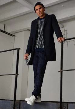 Only & Sons Onsjulian King Coat - Mantel - Night Sky Melange -Mode Herenkleding Winkel c9db046914854f65a991edee46871991